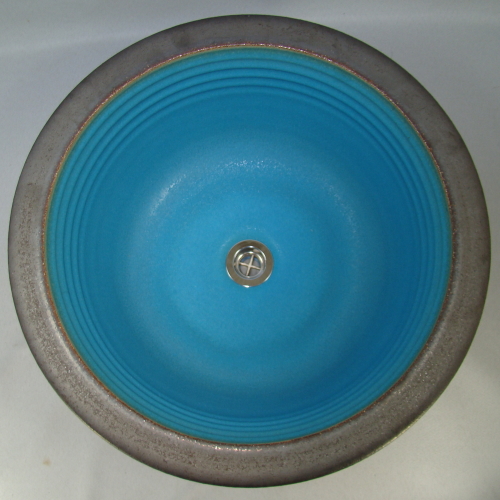 1106 金彩トルコ青(大)手洗い器