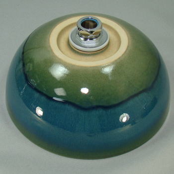 SB-005 くじゃく織部丸型(ミニ)手洗い器