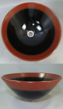 SL-006 黒鉄赤ソリ型（大）手洗い器 