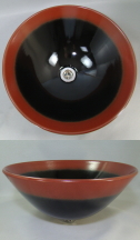 SL-006 黒鉄赤ソリ型(大)手洗い器