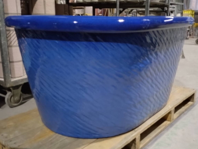 信楽焼　陶器　風呂　W1300 陶器風呂 小判型 制作 製作　販売 注文　激安　　製造　窯元