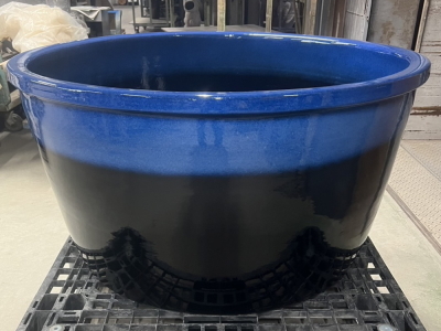 制作 製作 陶器風呂 丸型 手捻り